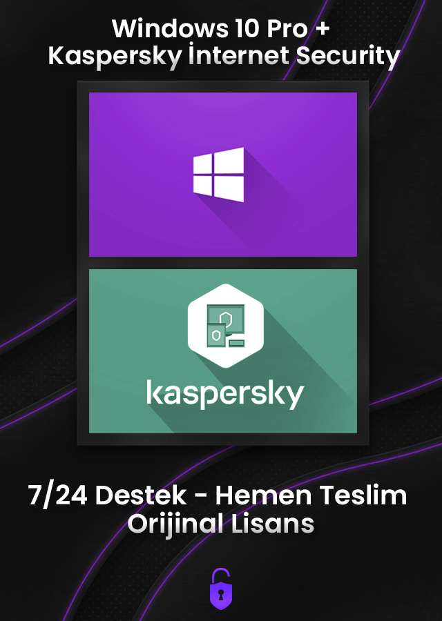 Windows 10 Pro + Kaspersky İnternet Security