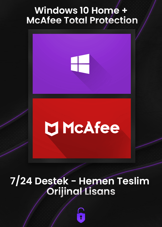Windows 10 Home + McAfee Total Protection